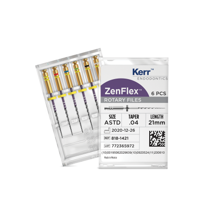 Zenflex Rotary NiTi File Refill .25/.04/21mm 6pk